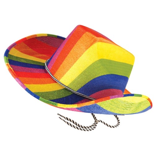 Chapeau cowboy arc ciel - de, arc-en-ciel