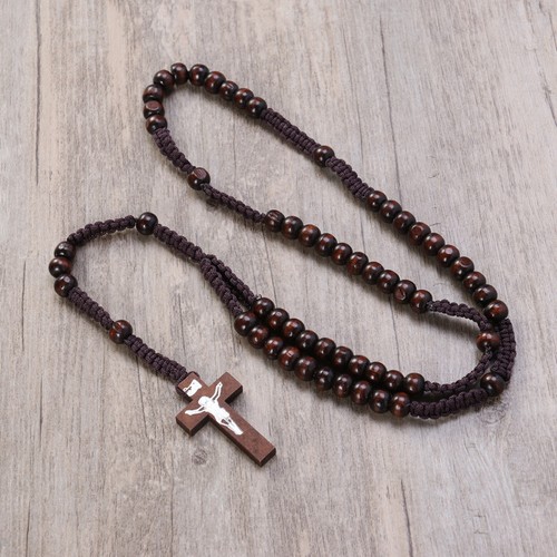 Collier pendentif bois - collier, en