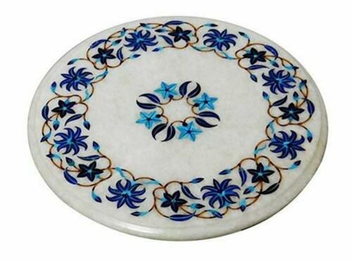 Marble round coffee table - marble,