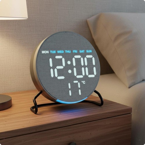 Réveil led bois avec - réveil,