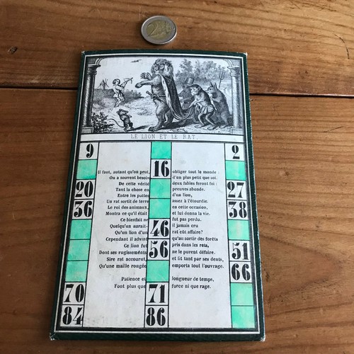 Gravure n810 carton loto - gravure, le