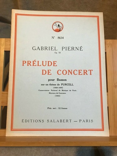 Pierné prélude concert - prélude,