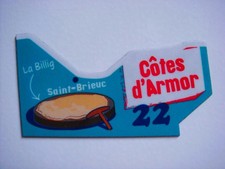 MAGNET DÉPART’AIMANT LE GAULOIS CARTE DE FRANCE DÉPARTEMENT 22 CÔTES D'ARMOR