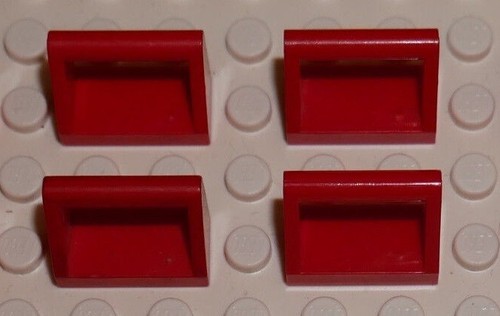 Lego red tile 1x2 - lego, with