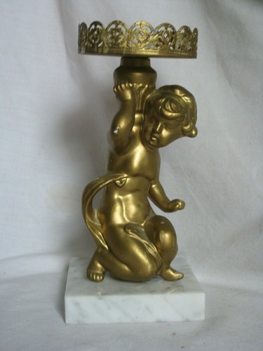 Vintage ornate baby statue - ornate,