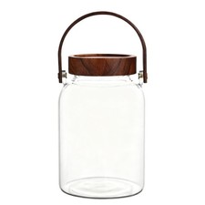  Bocal en verre avec couvercle : Boîte de conservation hermétique en verre de