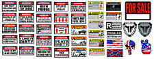 RC échelle 1/10 autocollant décalcomanie avertissement chenille axiale garage graphique 1.9 2.2 RC set