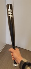Batte de baseball noire , épaisse en alliage d'aluminium 51 cm