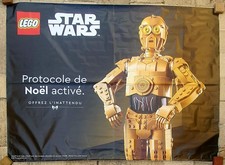 Affiche poster taille géante 240cm x 350cm 8m² Lego Star Wars C3PO (Roulée)