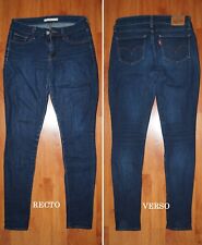 JEANS femme LEVIS 711 Skinny W25 L30 (FR t35) bleu brut