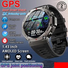 Montre Connectée SmartWatch Intelligente Android iPhone GPS Boussole Baromètre