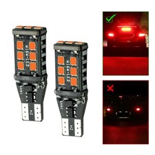 2pcs T15 921 912 W16W Rouge