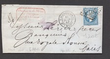 💎 RARE LETTRE cachet a date