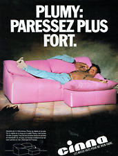publicité Advertising 1123 1983   Cinna   canapé lit Plumy paressez vous plus fo
