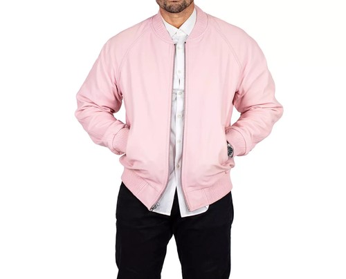 Veste bomber agneau rose - bomber,