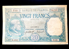 BILLET FRANCE : 20 FRANCS BAYARD 14-2-1917 SUP