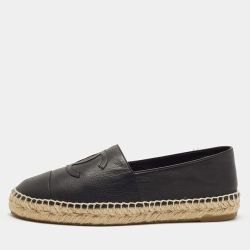 Espadrilles plates cuir - espadrilles,