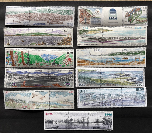 Timbres triptyques saint - timbres, 11