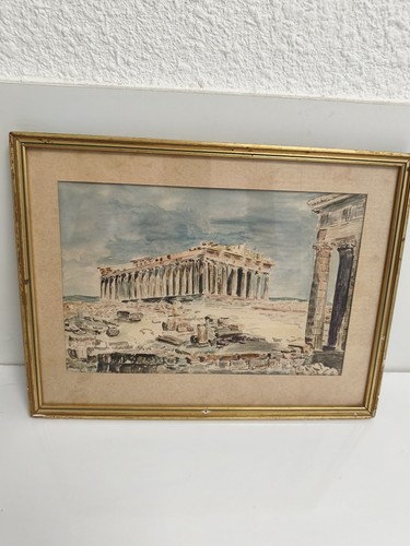 Tableau ancien aquarelle