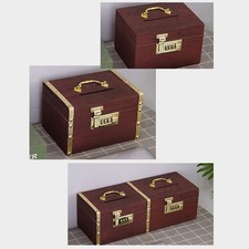 Banc en bois rétro sécurisé avec serrure parfait pour encourager les enfants