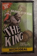 The KING Microdeal Tom Mix DRAGON 32 GAME 1983 Barrels of Fun Vintage
