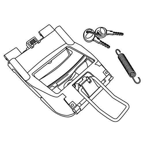 Platine serrure top case - platine,