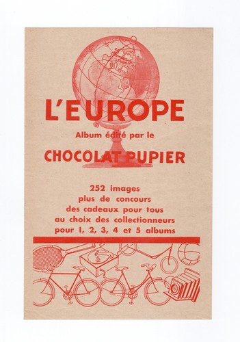 Chromo album pupier publicité - album,