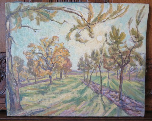Tableau ancienne peint - peint, À