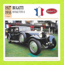Fiche Edito Service - Bugatti