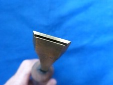 Outil ancien relieur reliure bronze fleuron fer à dorer ornement palette filet