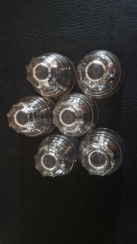 Verres vintage pied étoile - 6,