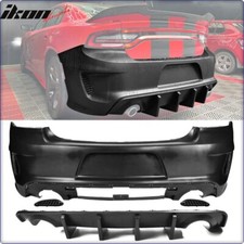 Pare choc arrière complet + diffuseur pour dodge charger 2015 - 2024 style srt