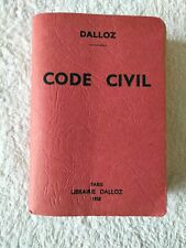 Code Civil DALLOZ - Librairie DALLOZ - 1958