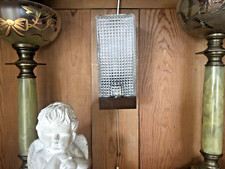 Applique Vintage en Verre et Bakélite avec Tirette