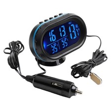Moniteur de tableau de bord voiture efficace thermom��tre horloge et voltm��tre