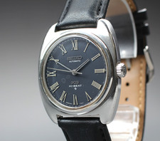 Vintage [Exc+5] King SEIKO Hi-Beat 5621-7000 KS Navy Roman Men AT Watch JAPAN
