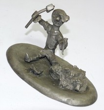 Sculpture en étain Michel Laude small soldier vintage