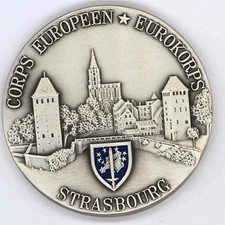 CORPS EUROPEEN EUROKORPS Emaux Médaille de table 70 mm