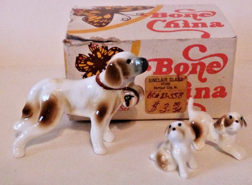 Vtg bone china miniature saint - china,
