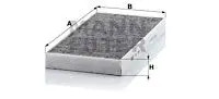 Filtre habitacle sous - filtre,