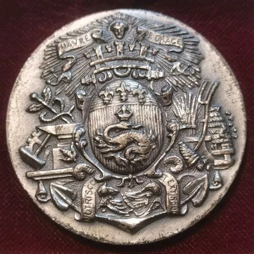 Medaille jeton bronze - bronze, argente