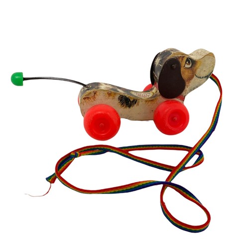 Chien bois fisher price - chien, fisher-price