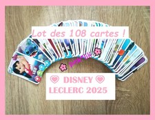 Lot complet des 108 CARTES  Album ? Découvre la Magie de DISNEY ? LECLERC 2025