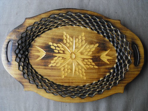 Ancienne assiette bois - ancienne, en