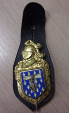 Insigne + cuir " Commandement des Ecoles et Formations Gendarmerie Nationale "