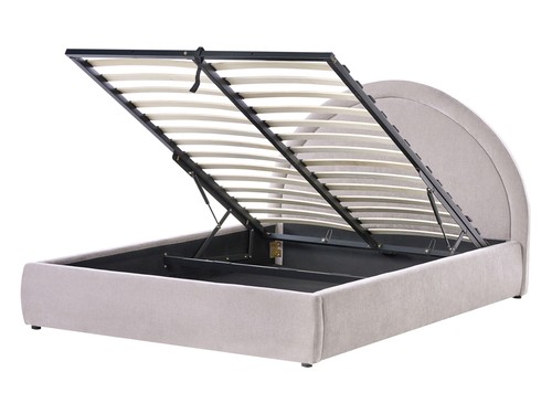 Lit avec rangement tissu - rangement,