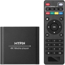 Lecteur Multimédia 4k, MYPIN Mini HD Media Player TV pour 8TB HDD/Clé USB