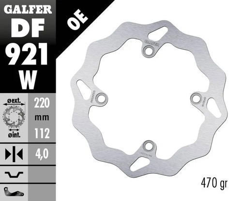 Disque frein wave galfer - wave,