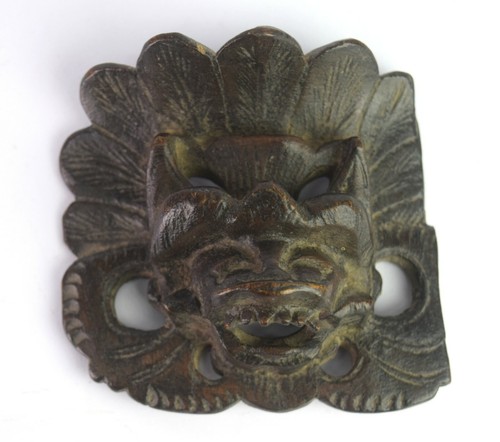 Masque démon indien vintage - masque,