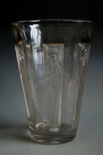 ANCIEN VASE EN VERRE ART DECO